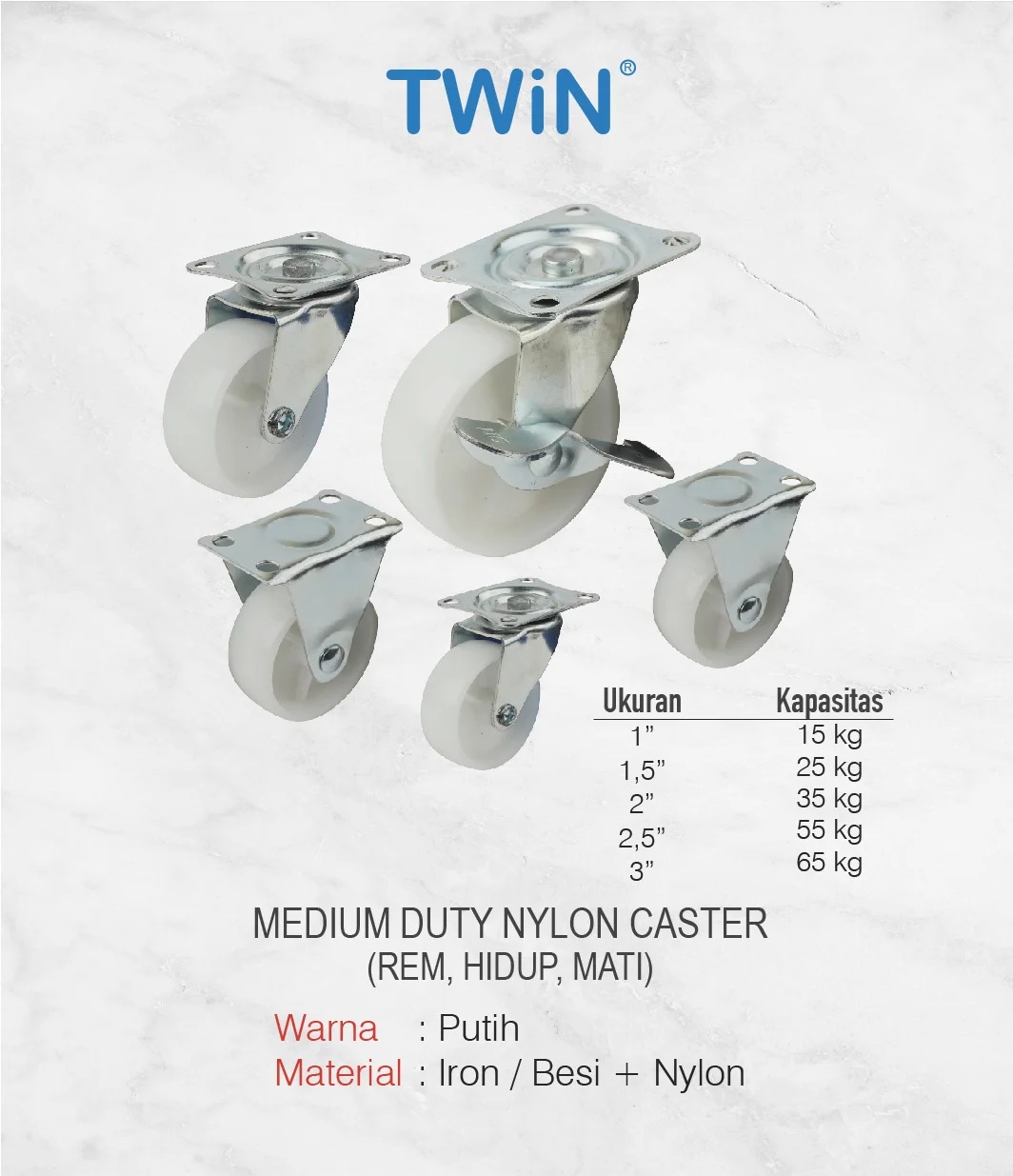 Roda Nylon